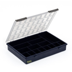 Mallette à compartiments plastique assortiment 5-18 bleu raaco