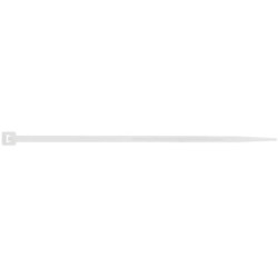 Sachet de 100 colliers type rilsan blanc 200x3.6mm