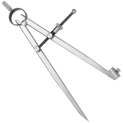 Compas porte-crayon 250 mm