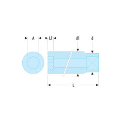 S.1' douille 1/2' 12 pans 1'
