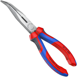 Pince téléphone polie coudée avec branches multicomposant 200mm knipex