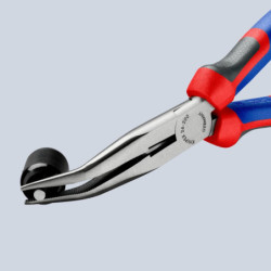 Pince téléphone polie coudée avec branches multicomposant 200mm knipex