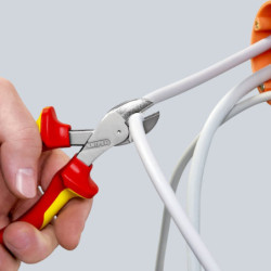 Pince coupante diagonale compacte vde avec branche s en plastique 160mm knip ex
