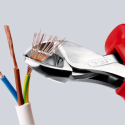 Pince coupante diagonale compacte vde avec branche s en plastique 160mm knip ex