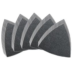 Set de feuilles abrasives triangulaires non perforées (50)