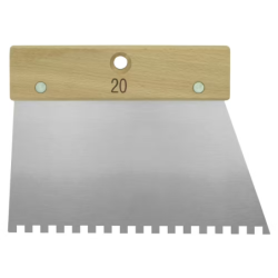 Spatule a colle 20 cm dents carrees 6 x 6 x 6