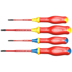 Jeu de 4 tournevis Borneo isolés 1000V