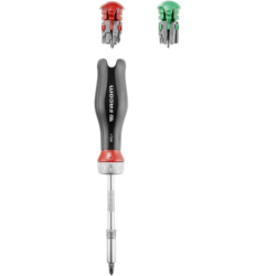 Tournevis Protwist à cliquet + 15 embouts de vissage (FE / PH / PZ / 6 pans / Tamper Torx)