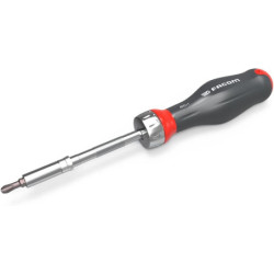 Tournevis Protwist à cliquet + 15 embouts de vissage (FE / PH / PZ / 6 pans / Tamper Torx)