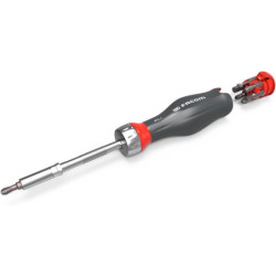 Tournevis Protwist à cliquet + 15 embouts de vissage (FE / PH / PZ / 6 pans / Tamper Torx)