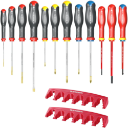 Jeu de 12 tournevis Protwist + ratelier