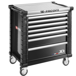 Servante JETM4 7 tiroirs noire