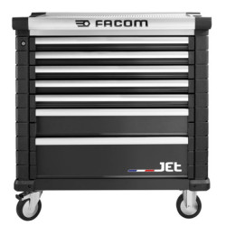 Servante JETM4 7 tiroirs noire