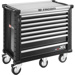 Servante JETM5 8 tiroirs noire