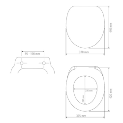 Abattant WC KOS EASY CLOSE thermoplast