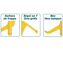 Lève grilles et plaques d'égout toucan nanovib