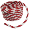 Cordage pp balisage d16 c25m blanc/rouge