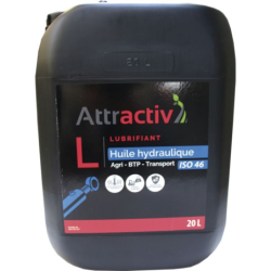 Huile hydraulique - Attractiv' hydro 46 - jerrican 20L.