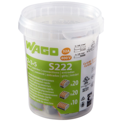 Pot de 50 Bornes WAGO S222