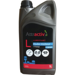 Huile moteur - Attractiv' 4 temps (4t) 15w40 - bidon 1L.