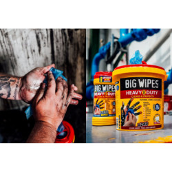 Tube 100 lingettes heavy duty