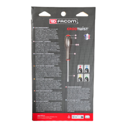 Jeu de 6 tournevis ergotwist- fente- pz