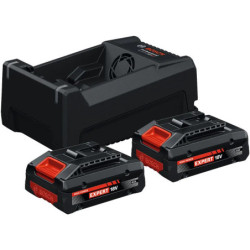 Starter set 2 x batteries expert 4,0 ah exba 18v-40 + 1 x chargeur gal 12v/18v-80