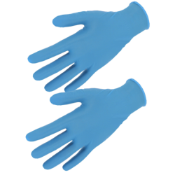 Gant 100% nitrile non poudré type b kpt - boite de 100 gants - t.6-7