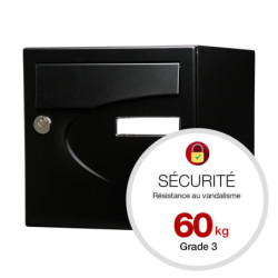 Boite aux lettres preference 1 porte noir mat 9005