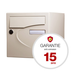 Boite aux lettres preference 1 porte ivoire 1015
