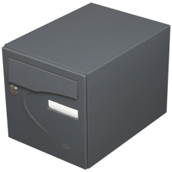 Boite aux lettres preference 1 porte gris anthracite 7016