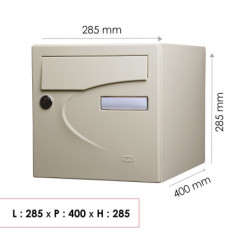 Boite aux lettres preference 2 portes ivoire 1015