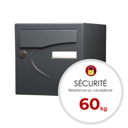 Boite aux lettres preference 2 portes gris anthracite 7016