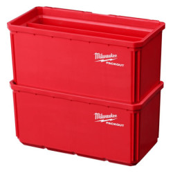 Packout' rangement mural bac 10x20 cm 2 pcs - carton