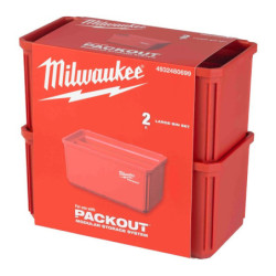 Packout' rangement mural bac 10x20 cm 2 pcs - carton