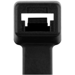 SACHET DE 100 COLLIERS RILSANS NOIR 7.6X290