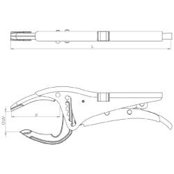 Pince etau mdd master pro270 mm - lg becs 90 mm - ouverture 130 mm ser