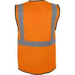 Gilet hv orange multipoche, l