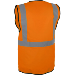 Gilet hv orange multipoche, l