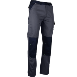 Sulfate pantalon bicolore multipoches -t38 gris sombre/noir