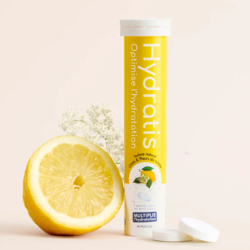 tube de 20 pastilles à dissoudre arome citron fleur de sureau