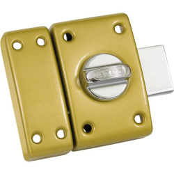 Verrou classique cylindre bouton 50 mm bronze