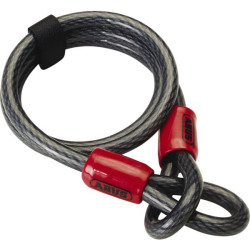 Cable antivol à deux boucles cobra 10mm x 200 cm