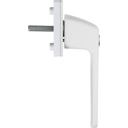 Poignee a cle fg 110 - cylindre à bouton finition laque blanc