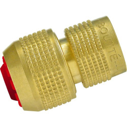 Raccord rapid aquastop bague rouge pour tuyau de 19