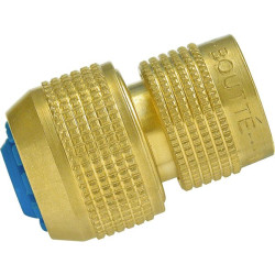 Raccord rapide automatique depart tuyau diam. 15 bague bleue