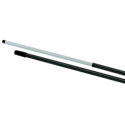 Manche telescopique.acier laque embout vis 2 x 1,5 m pour 739