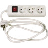 Bloc 4 prises nf 1.5m ho5vvf 3g1.5mm+ interrupteur