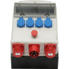 Coffret de chantier 30 ma - 4 nf 2/16a/p17 arret urgence sur pied