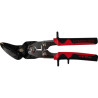 Cisaille upper-cut a tole articule coupe a gauche